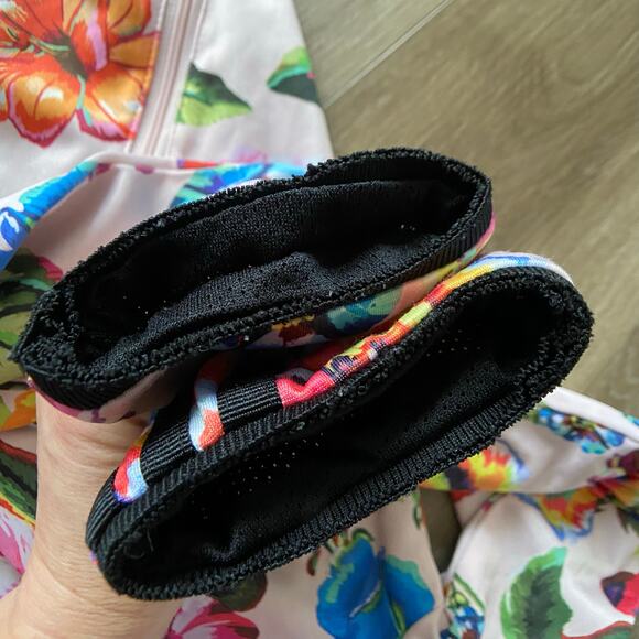 Adidas X Farm Rio Trefoil Floral Track Jacket Sz S Pink Black Full Zip - Picture 6 of 9